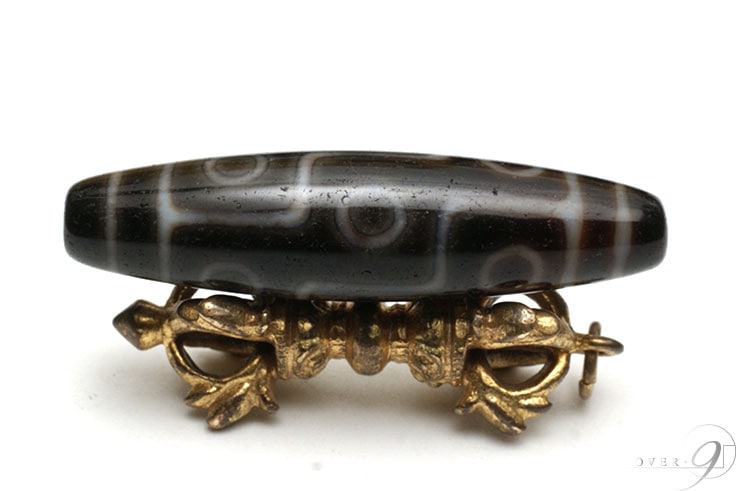 3月9日販売開始】九眼天珠 至純天珠 5A 20年前製作 天珠 約50mm×13mm