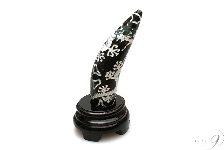 最高品質　玉髄　双龍皇帝龍天珠　9-50 入手困難 4月9日販売開始】老玉髄天珠 紅朱砂 双龍天珠 皇帝龍天珠 五本爪 約