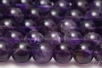 一連売り　AAランク　アメジスト　約6mm玉　【メール便可】|アメジスト|天然石　連売り