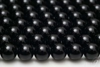 一連売り　AAAランク　オニキス　約8mm玉　【メール便可】|オニキス|天然石　連売り