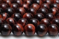 一連売り　AAAランク　レッドタイガーアイ　約8mm玉　【メール便可】|タイガーアイ|天然石　連売り