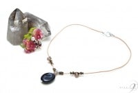 【RASEN-螺旋-　如意観音板天珠チョーカー】【メール便可】|金運・仕事運|天珠 ネックレス チョーカー