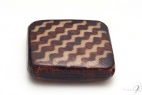 虎紋木珠・36.5×36.5×7.5　【メール便不可】|潜在能力|邦提木珠（ほうだいもくじゅ）