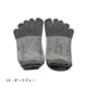 knitido コアグリップ ラメ ピンストライプ アンクル 5本指ソックス 23-25cm