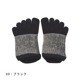 knitido コアグリップ ラメ ピンストライプ アンクル 5本指ソックス 23-25cm