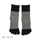 knitido コアグリップ ラメ ピンストライプ ハイクルー 5本指ソックス 23-25cm