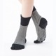 knitido コアグリップ ラメ ピンストライプ ハイクルー 5本指ソックス 23-25cm