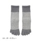 knitido コアグリップ ラメ ピンストライプ ハイクルー 5本指ソックス 23-25cm