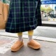knitido ベーシック・エアークッション 撚杢バイカラー ハイクルー 5本指ソックス 23-25cm