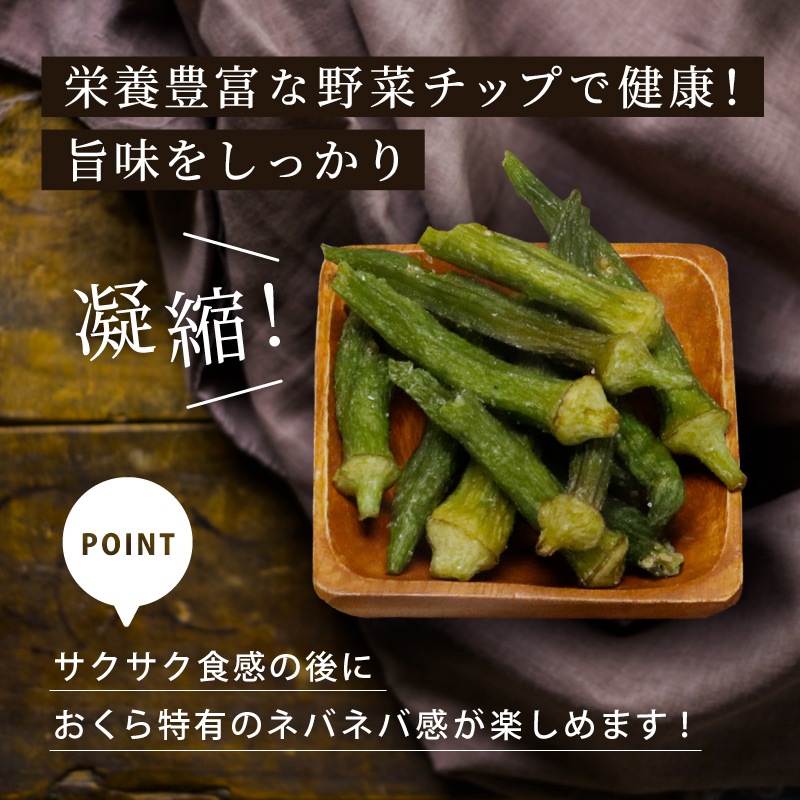 おくらチップ 45g×3袋セット 合計135g 野菜チップス