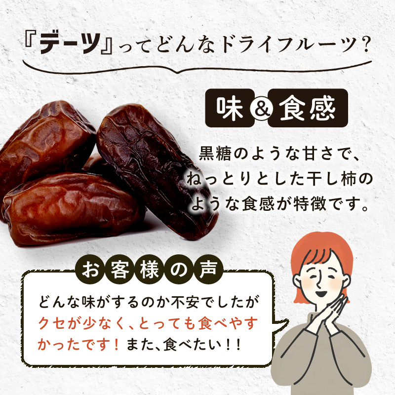 デーツダイス 55g 3袋セット 合計165g ナツメヤシ ドライデーツ