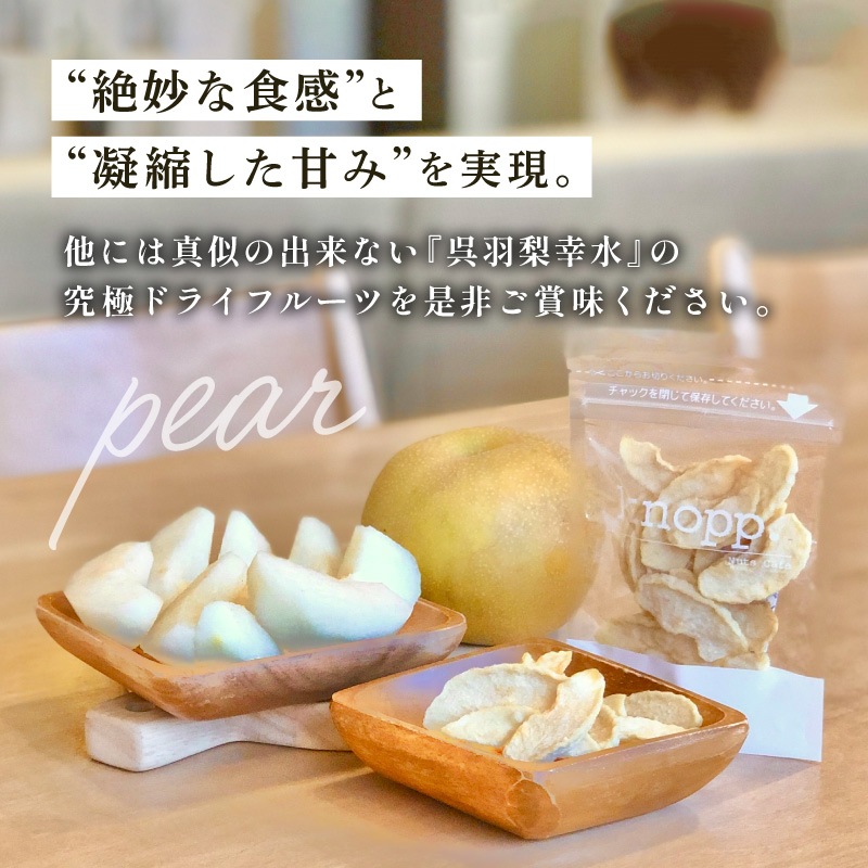 【季節数量限定】おいちゃん家の呉羽梨 25g×5袋セット 幸水 国産ドライフルーツ