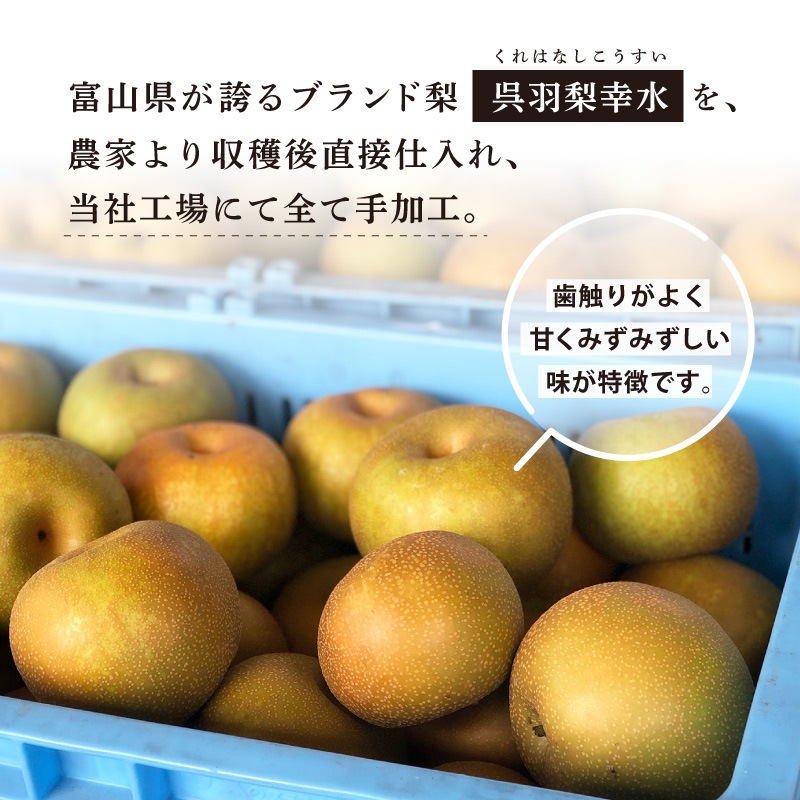 【季節数量限定】おいちゃん家の呉羽梨 25g 単品 幸水 国産ドライフルーツ