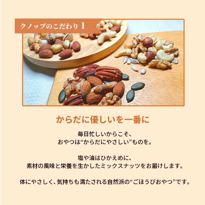 クノップ 木の実のしあわせ 選べるミックスナッツセット<無塩/芳醇/よくばり>