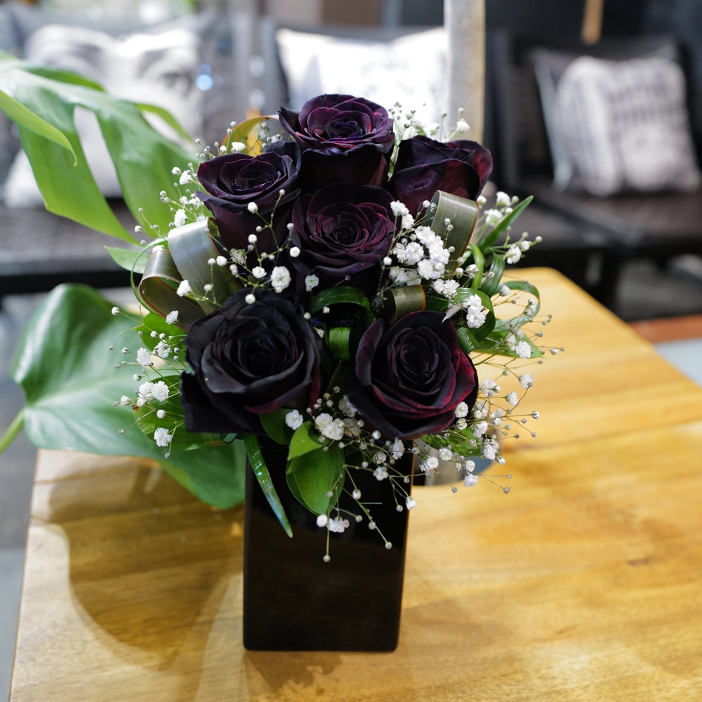 黒薔薇 黒真珠（バラ図鑑）