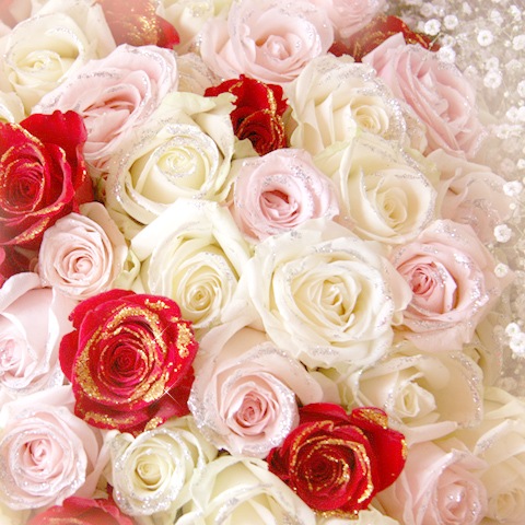 完全おまかせ!スペシャルミックス50本の花束 | バラ・生花,バラ