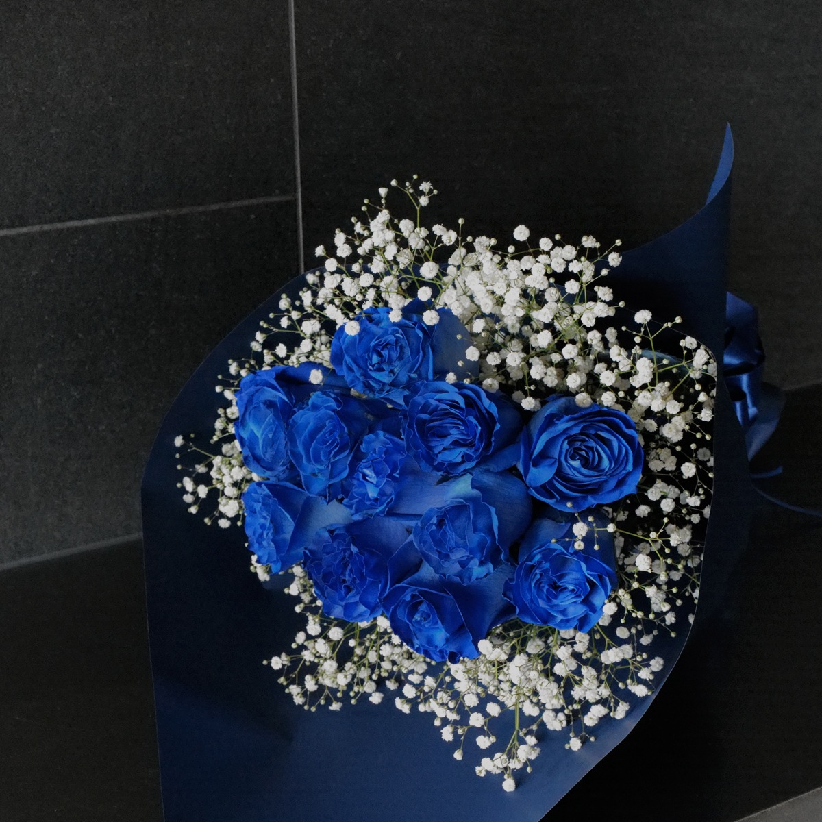 青いバラ 11本の花束 | バラ・生花,青いバラ,花束 | ROSESHOP 青いバラ