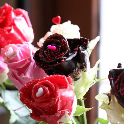 チョコレートローズ 本の花束 色から探す チョコレート チョコレートローズ 生花類 花束 Roseshop 青いバラ レインボーローズの専門店