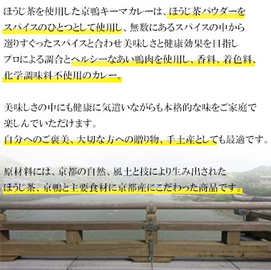 京鴨スパイスキーマカレー　（180g）　宇治茶 誕生日 お誕生日 御歳暮