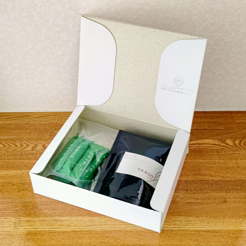 ほうじ茶ティーバッグ(22個入)とお菓子　ギフトセット 宇治茶 ティーバッグ 誕生日 お誕生日 バレンタイン