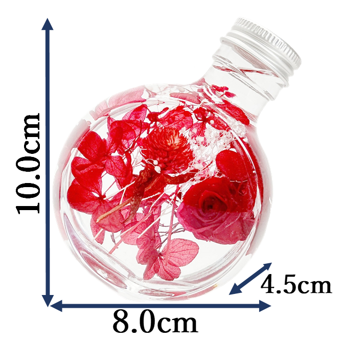 ルイボスティー(2g×24個入)とハーバリウム(ピンク系)　ギフトセット 宇治茶 ティーバッグ 誕生日 お誕生日 バレンタイン