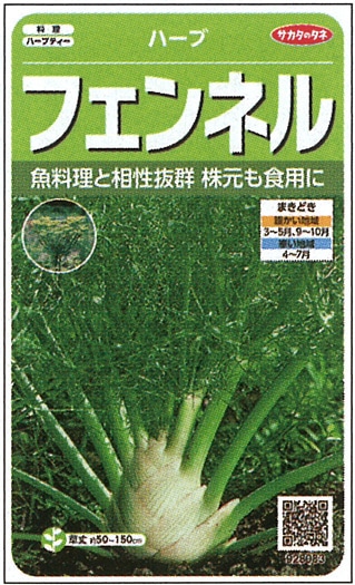 サカタのタネ ハーブ種子 フェンネル 実咲小袋[928083]【取り寄せ注文