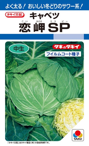 タキイ種苗 キャベツ種子 恋岬SP[ACA06E]【取り寄せ注文】