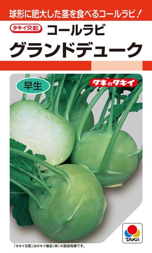 タキイ種苗 キャベツ種子 コールラビ グランドデューク[AKK002]【取り寄せ注文】※2026春品切れ、代替商品発表予定