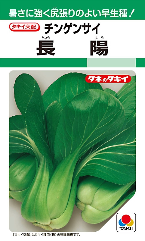 タキイ種苗 中国野菜 長陽チンゲンサイ[ATU061]【取り寄せ注文】