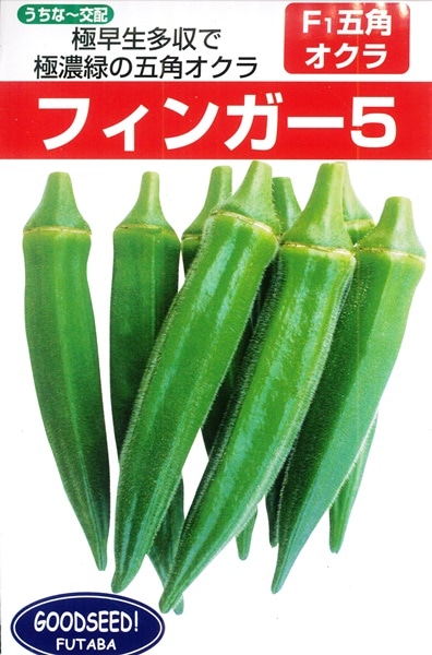 フタバ種苗 五角オクラ種子 フィンガー5[うちなー交配］【取り寄せ注文】【2026年春種予約商品】