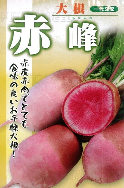 フタバ種苗 赤ダイコン種子 赤峰[うちなー交配］【取り寄せ注文】【2026年春種予約商品】
