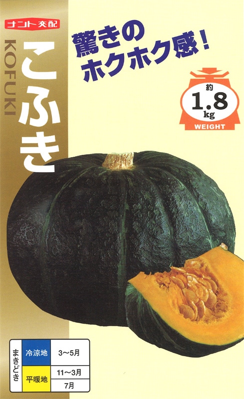 ナント種苗　カボチャ種子　こふき【取り寄せ注文】