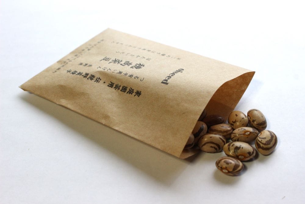 鶴頸種苗 穂高菜豆（小袋：20ml） 【取り寄せ注文】※春のみ※お取り寄せに1週間程かかります