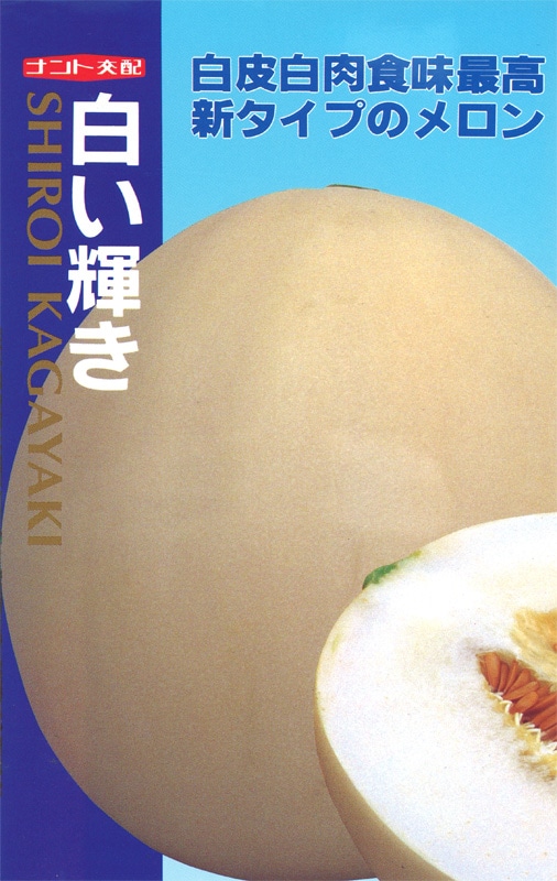 ナント種苗 メロン種子 白い輝き【取り寄せ注文】※低発芽のため
