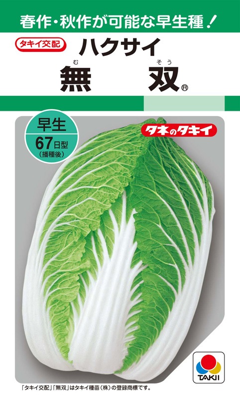 タキイ ハクサイ 無双 Aha035 葉菜類 白菜 小林種苗株式会社