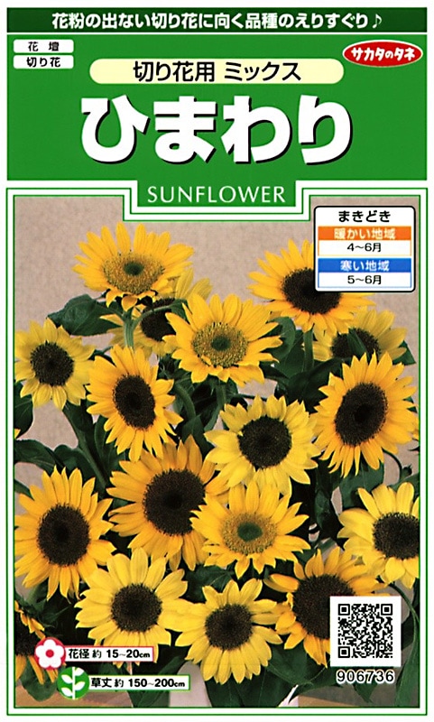 サカタのタネ 実咲250 ひまわり 切り花用 ミックス 小袋[906736