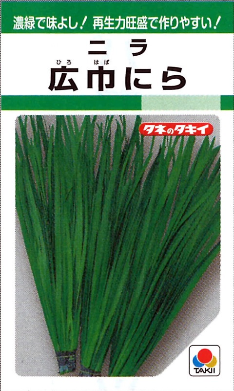 タキイ種苗 ニラ種子 広巾にら [ANN101]【取り寄せ注文】 | 小林種苗