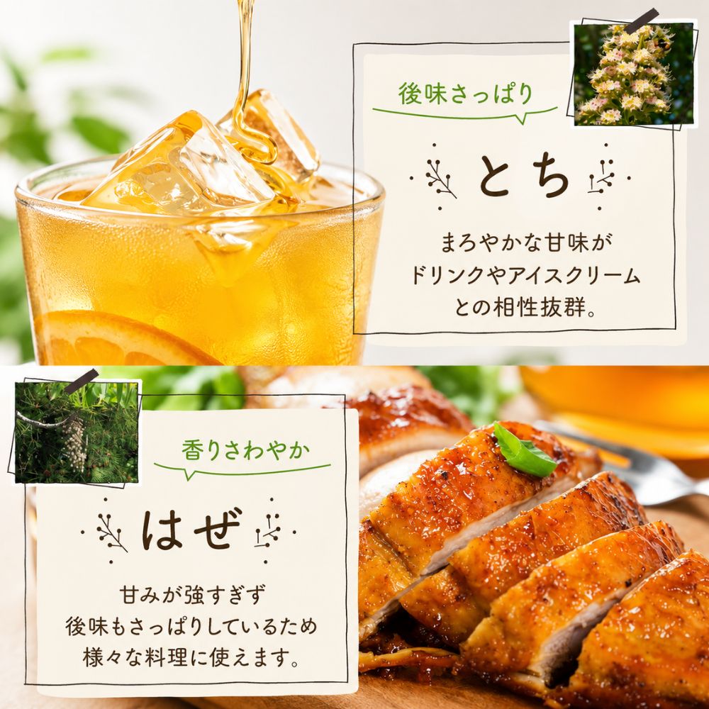 【送料無料】選べる純粋生蜂蜜エコパック5本セット
