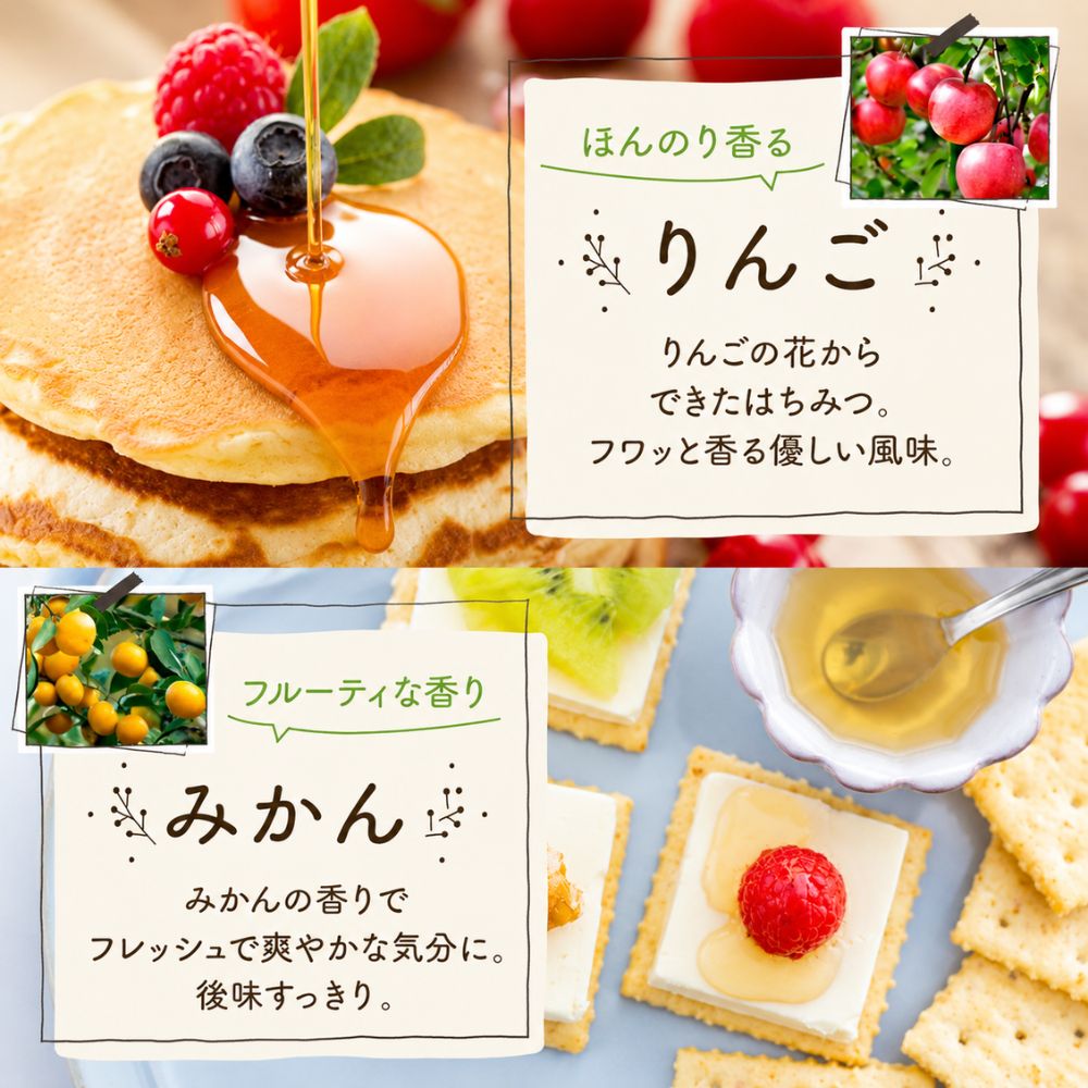 【送料無料】選べる純粋生蜂蜜エコパック5本セット