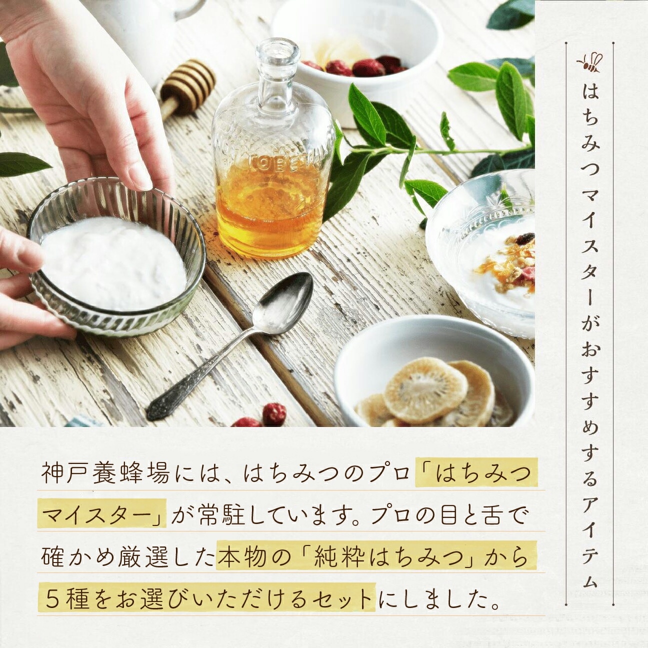 【送料無料】選べる純粋生蜂蜜エコパック5本セット