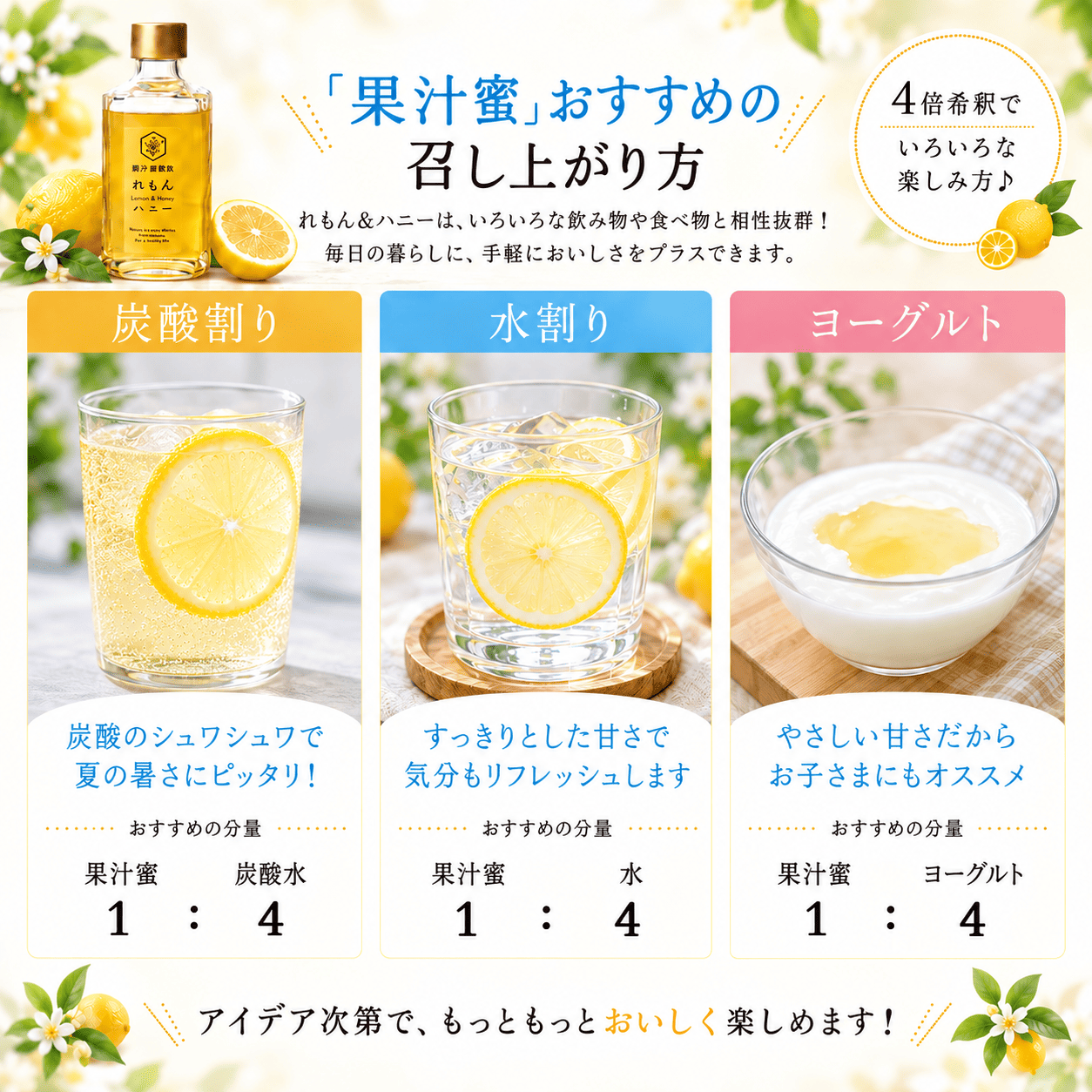 れもん＆ハニー(果汁入り蜂蜜)