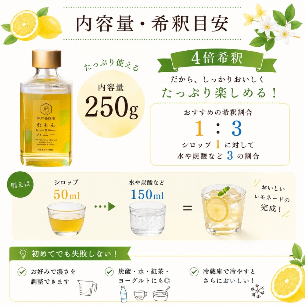 れもん＆ハニー(果汁入り蜂蜜)