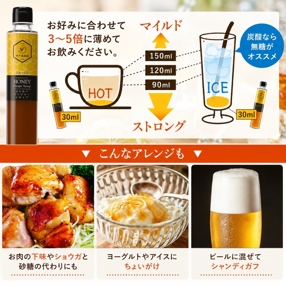 はちみつジンジャーシロップ