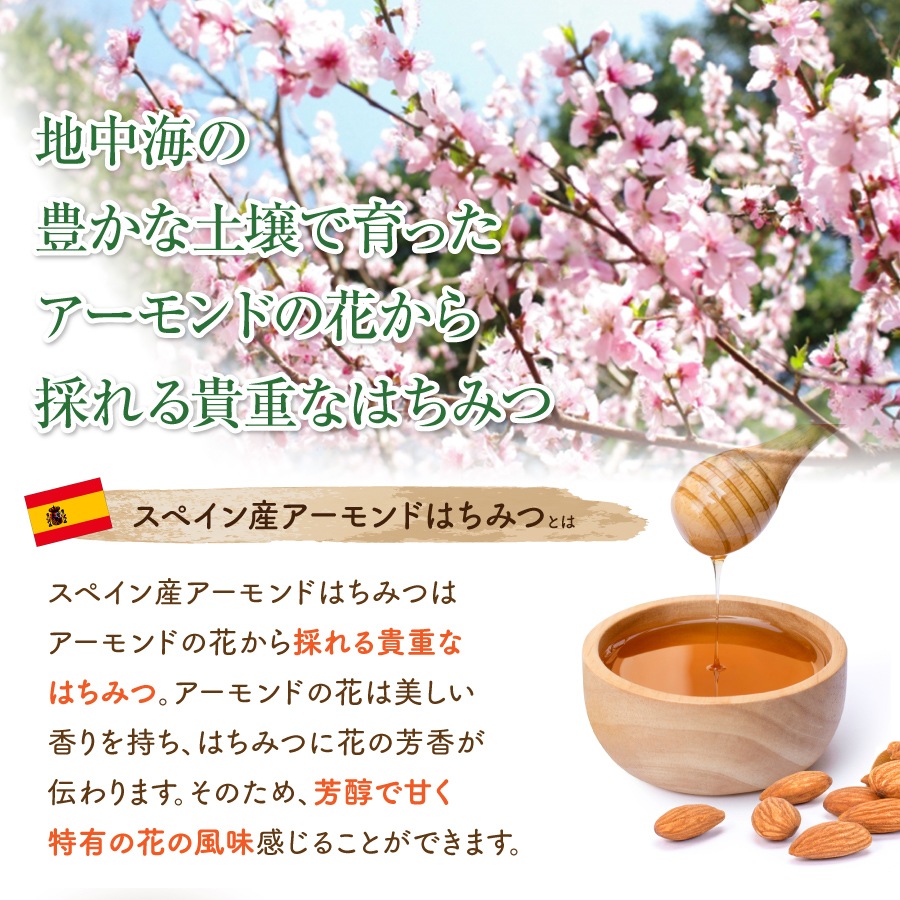 スペイン産アーモンドはちみつ 160g