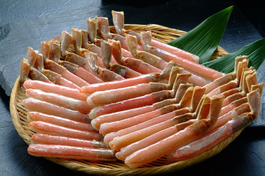 お刺身可！生ずわいがに棒ポーション　1kg（34～42本）【送料無料】お取り寄せ　ギフト　のし対応