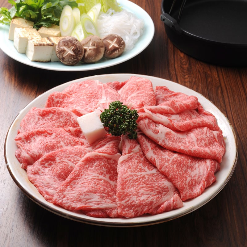 ■神戸牛高級ギフト■三つ星ロースすき焼き［桐箱入］　【ご贈答に大好評！特製木箱入り神戸牛ロースすき焼き】（冷蔵）