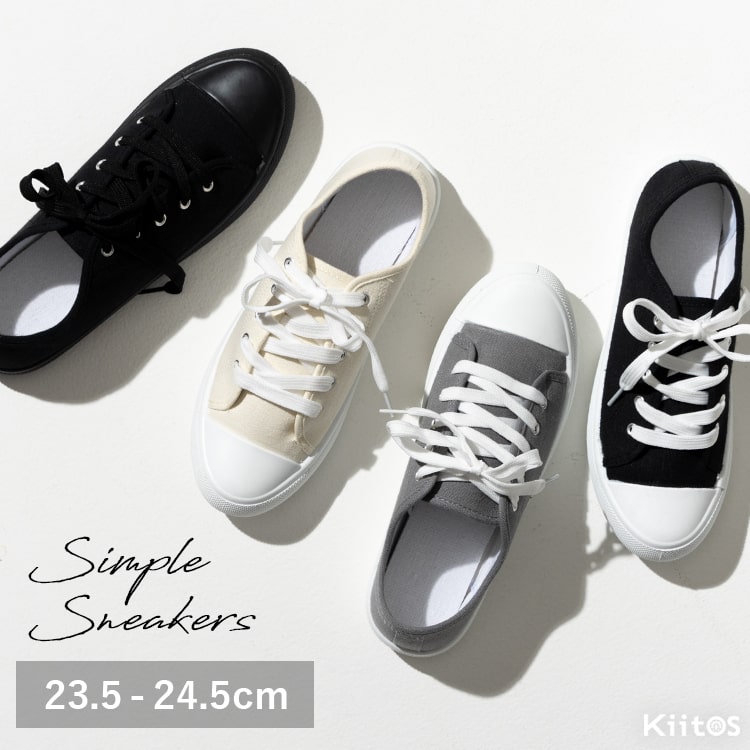 スニーカー レディース おしゃれ かわいい ぺたんこ ローカットスニーカー 靴 シューズ 定番 幅広 仕事 通勤 通学 軽量 無地 運動 シンプル カジュアル キャンバス 歩きやすい 疲れない 人気 おすすめ 黒 白 春 夏 秋 冬 M L 23.5 24.5