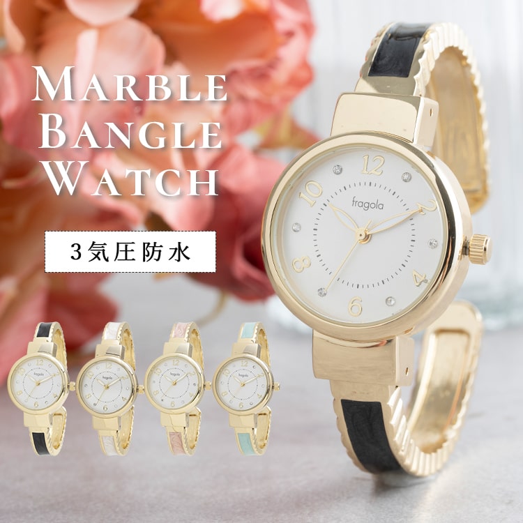 バングルウォッチ 楽天市場】腕時計 3気圧防水 バングルウォッチ レディース