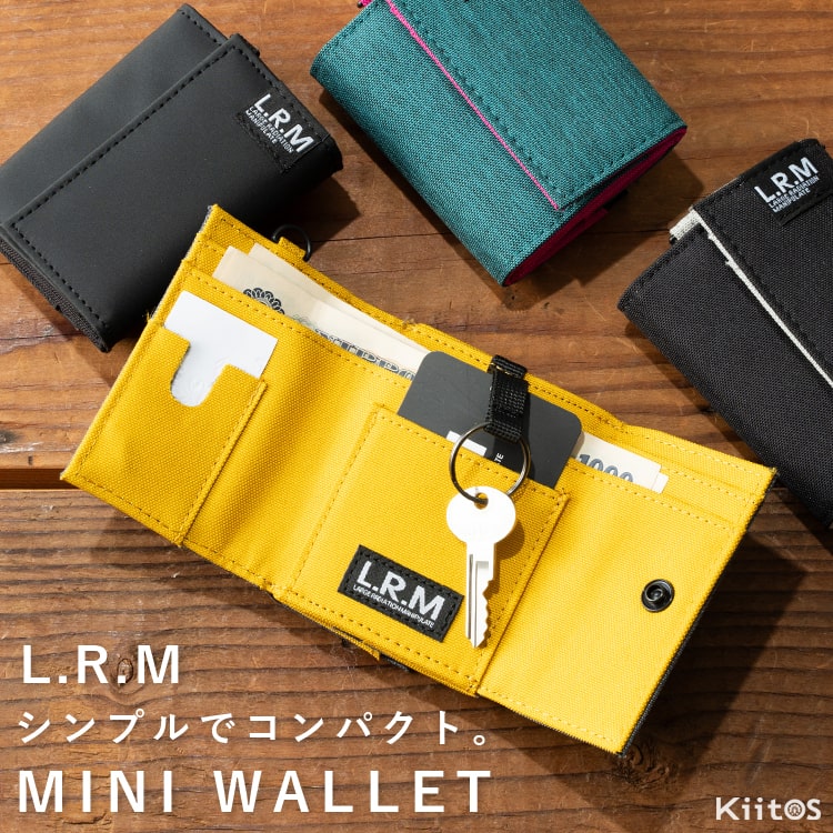 財布 メンズ 三つ折り コンパクト ミニ財布 ウォレット おしゃれ ブランド L.R.M 小銭入れ ボックス型 高校生 中学生 キーリング 折りたたみ カジュアル レディース プレゼント ギフト