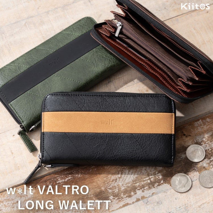 長財布 メンズ walt 大容量 スキミング防止 ブランド ロングウォレット おしゃれ ラウンドファスナー 背面ポケット 高校生 中学生 男の子 レディース カード入れ 小銭入れ プレゼント ギフト
